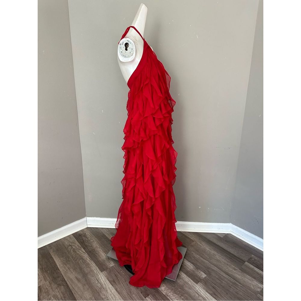 PATBO RUFFLE HALTERNECK MAXI DRESS (RUNWAY) - Picture 12 of 14